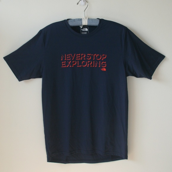 North Face Flashdry Tee - Navy Blue - Picture 2 of 7